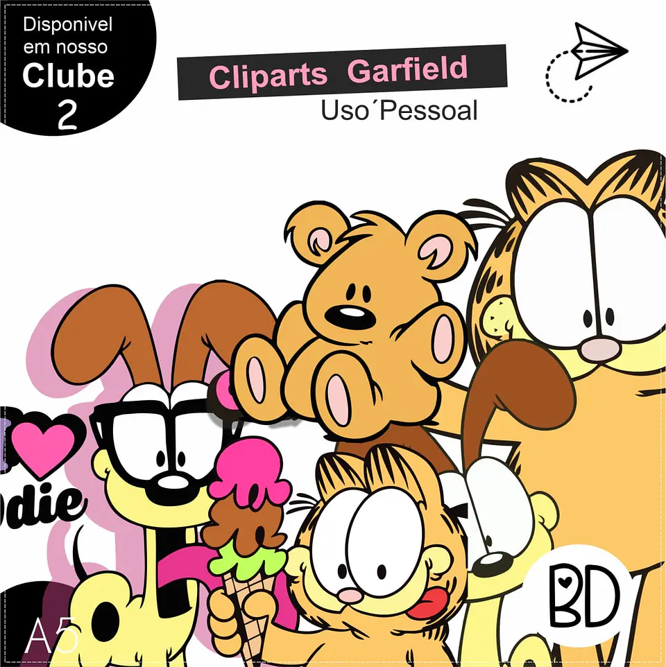 Kit Digital Garfield Cliparts 91 1