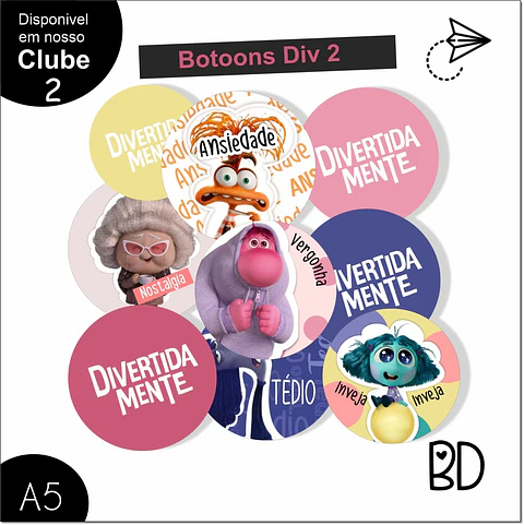 Kit Digital Divertidamente 2 Bottons 88