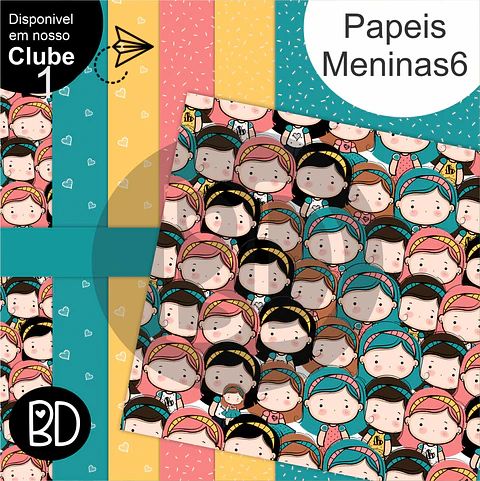 Kit Digital Papeis Meninas 6 87