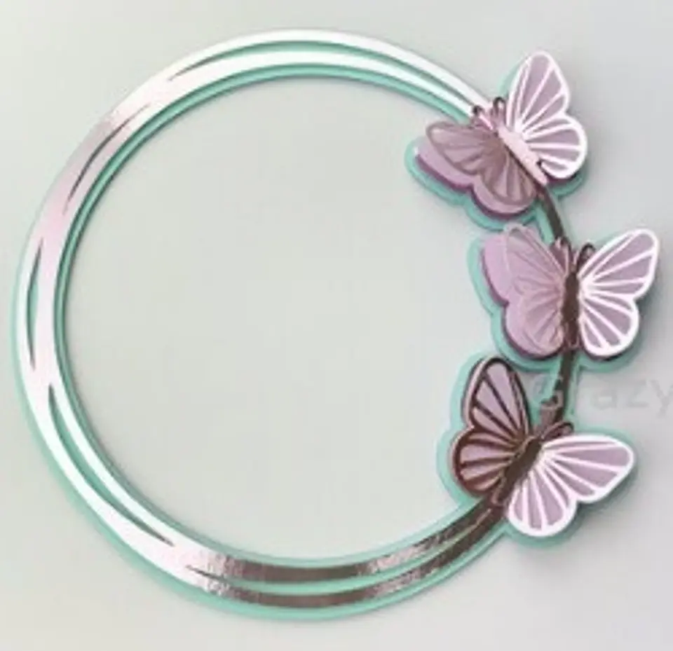 Arquivo de Corte Topo de Bolo Circulos e Geométricos Floral 37 1