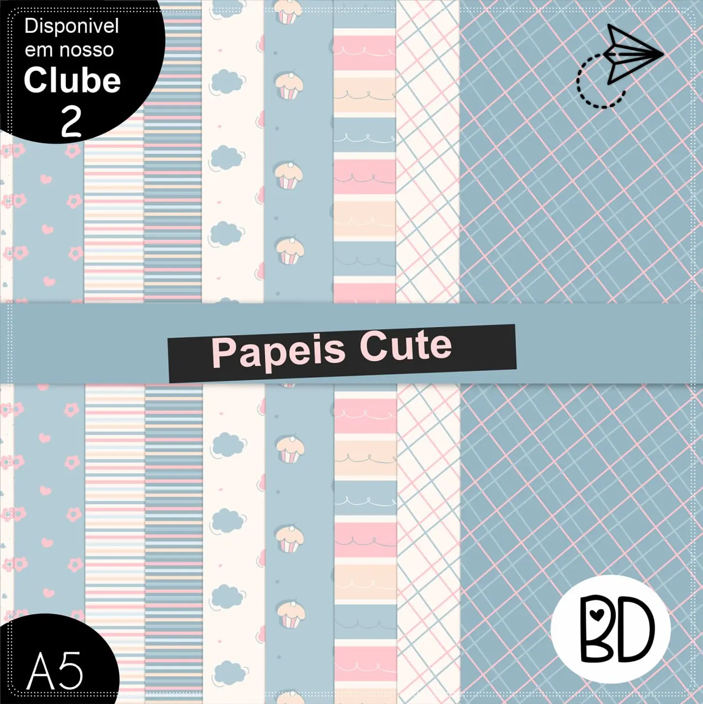 Kit Digital Papéis Cute 61 1