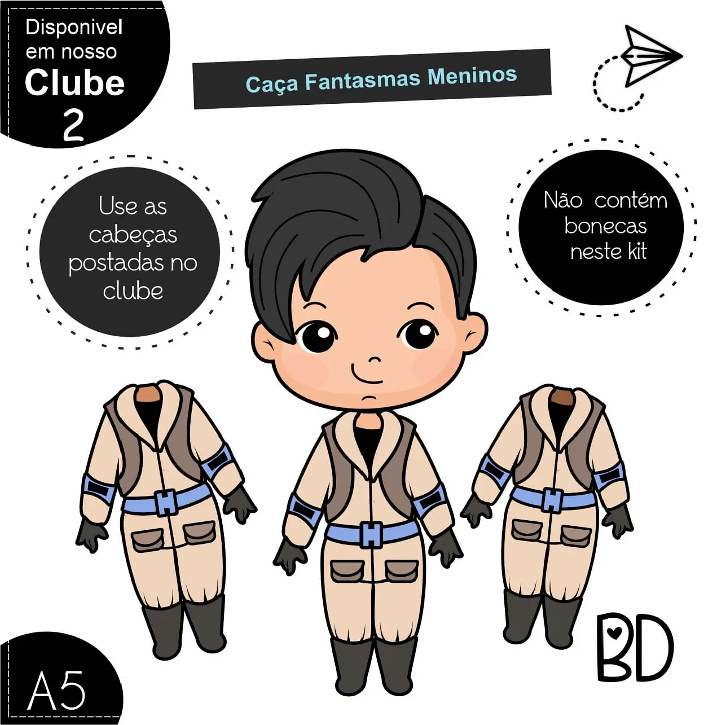 Kit Digital Caça Fantasma Meninos 9 1
