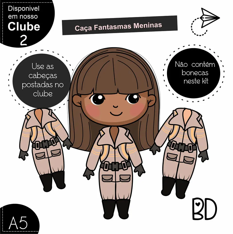 Kit Digital Caça Fantasma Meninas 8 1