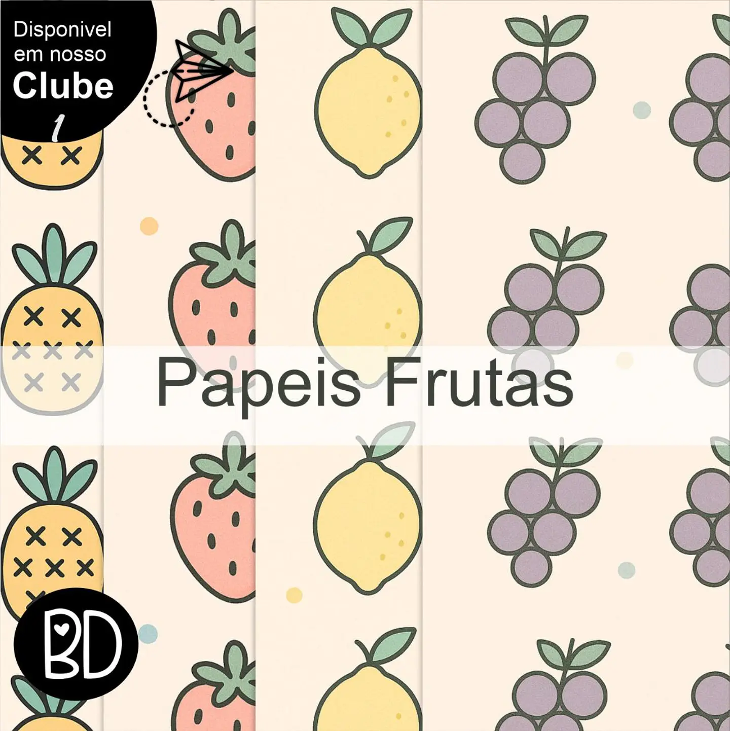 Kit Digital Papeis Frutas 53 1