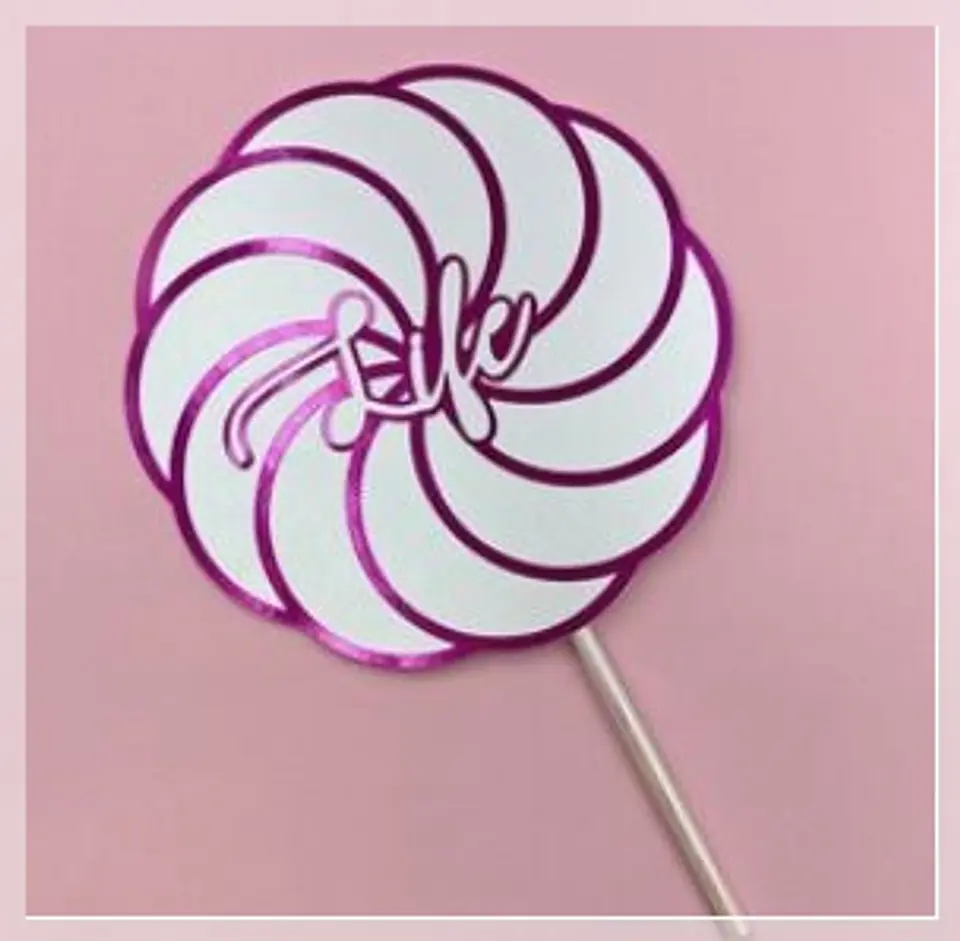 Arquivo de Corte Topo de Bolo Circulos e Geométricos Floral 30 1