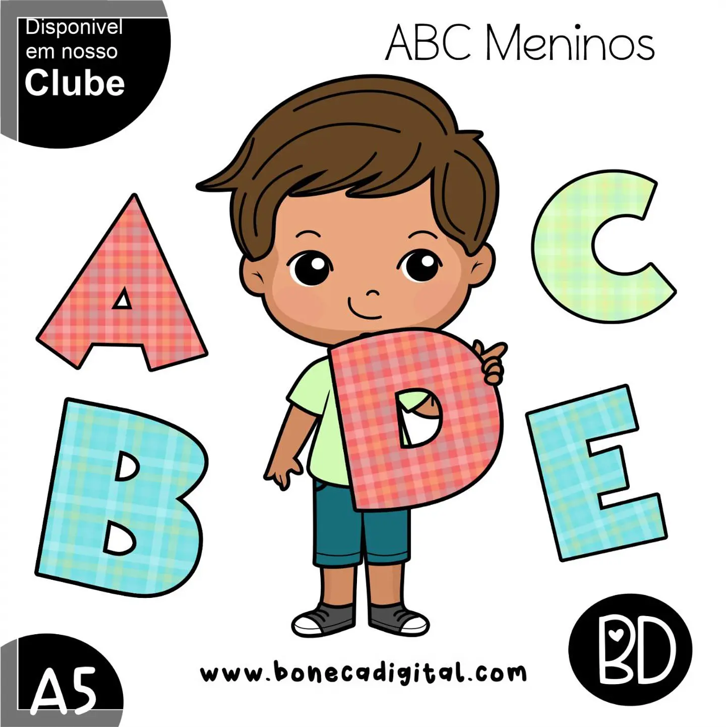 Kit Digital Alfabeto Kits Meninos Abc 2 1