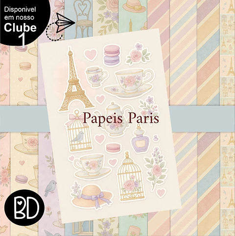 Kit Digital Papeis Paris 41