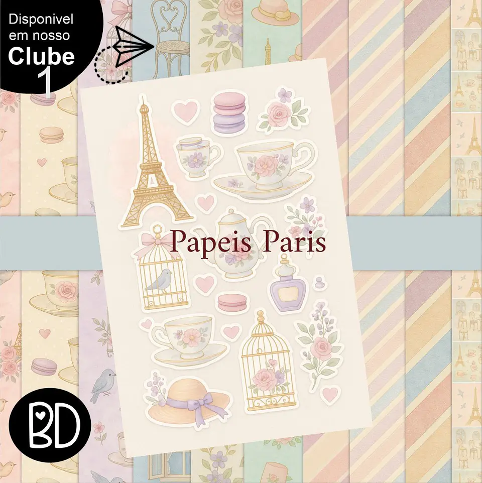 Kit Digital Papeis Paris 41 1