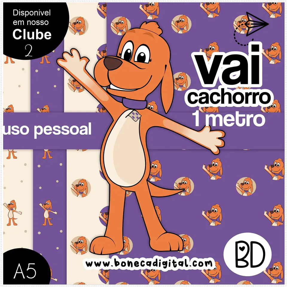 Kit Digital Vai Cachorro para 1 Metro 81 1
