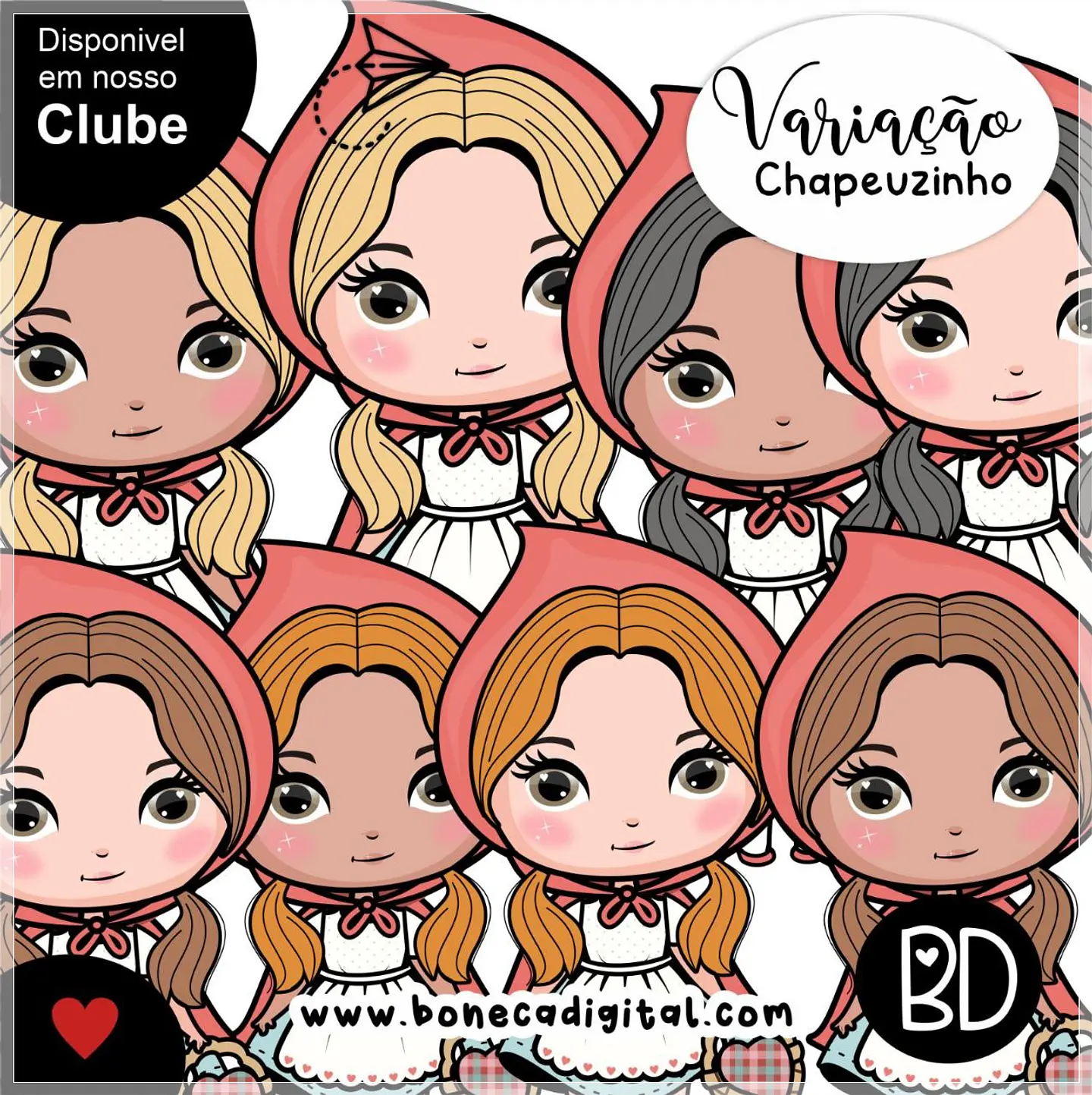 Kit Digital Variação Chapeuzinho 11 1