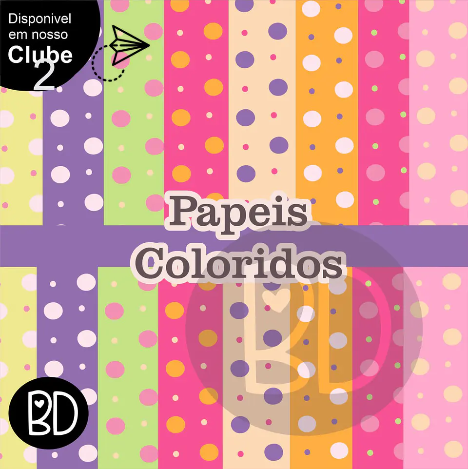 Kit Digital Papeis Coloridos 13 1