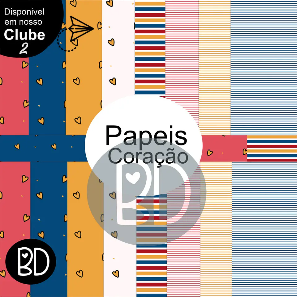 Kit Digital Papeis Coração2 75 1