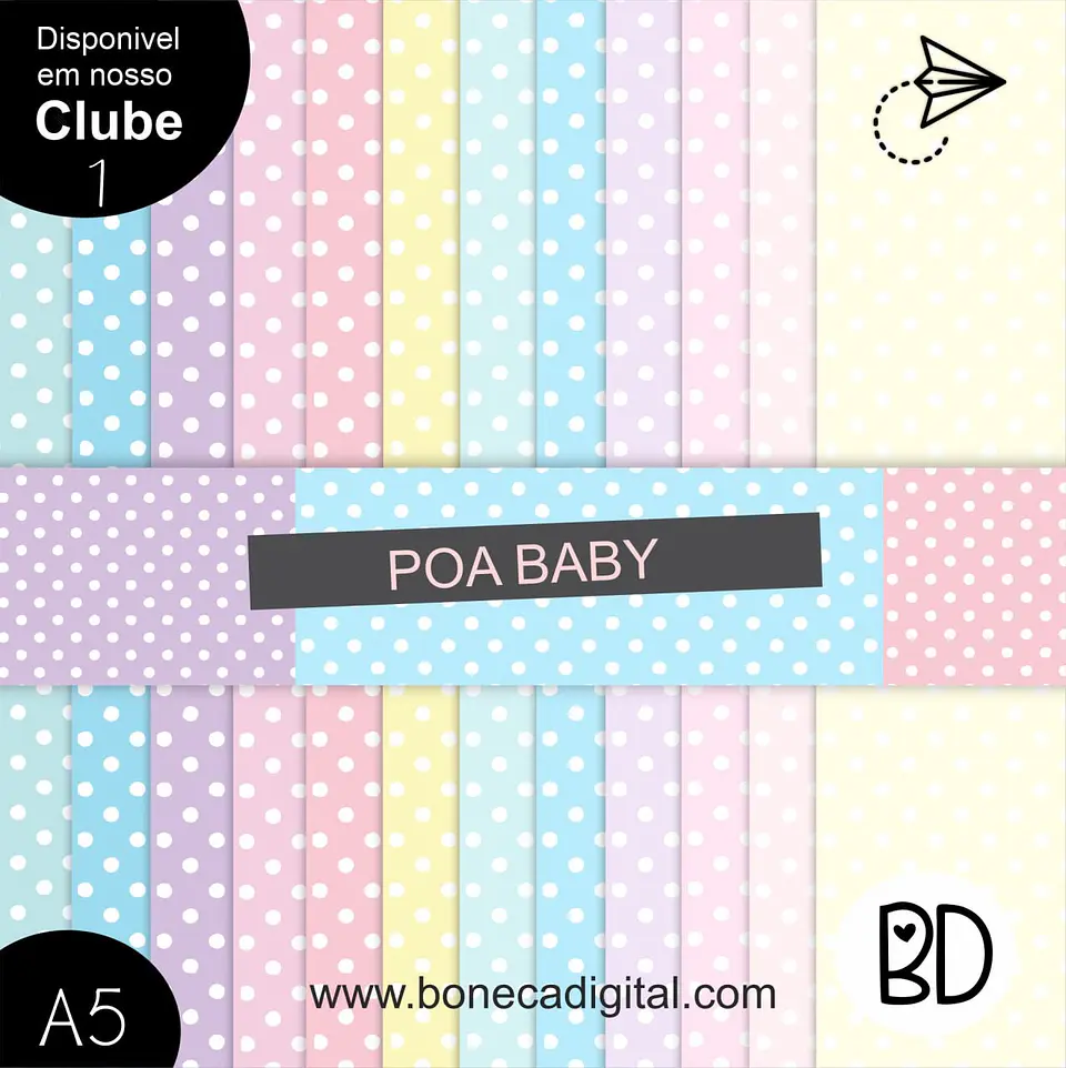 Kit Digital Poa Papéis Paleta Baby 63 1