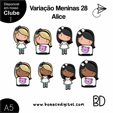 Kit Digital Variação 28 Alice 82