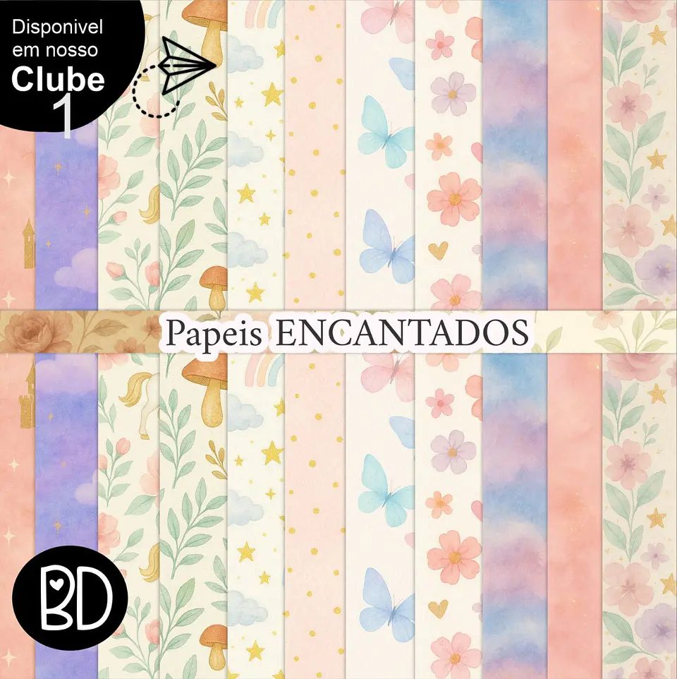 Kit Digital Papeis Mundo Encantado 38 1