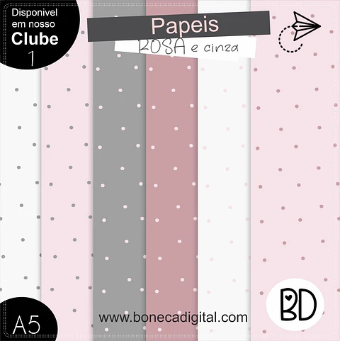 Kit Digital Paleta Baby Papéis 20