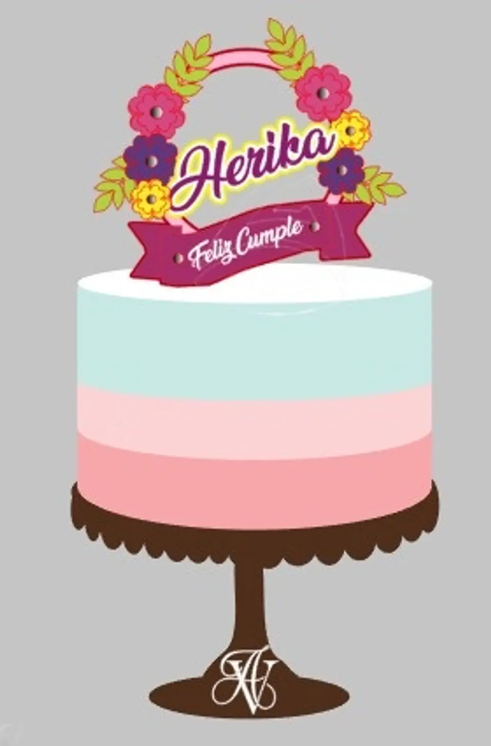 Arquivo de Corte Topo de Bolo Circulos e Geométricos Floral 34 1