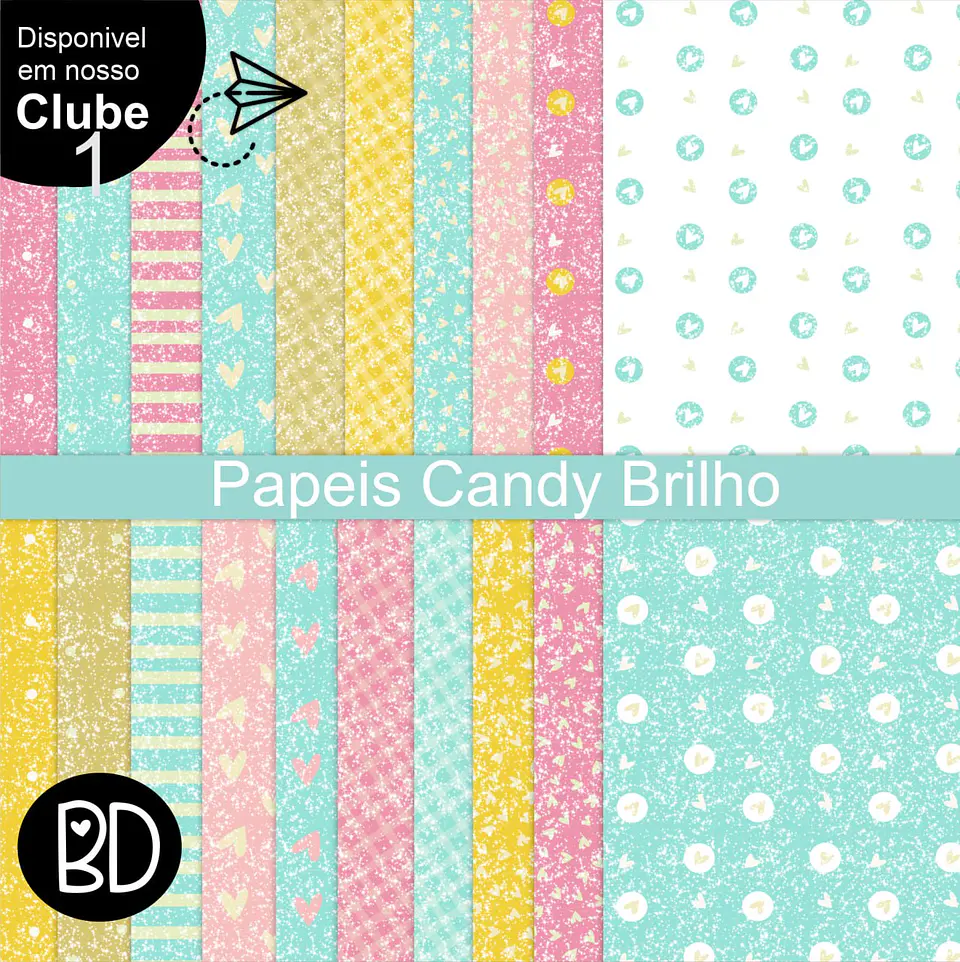 Kit Digital Papeis Candy Brilho 73 1