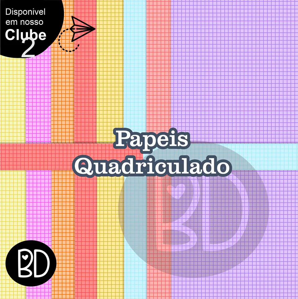 Kit Digital Papeis Quadriculados 95 1
