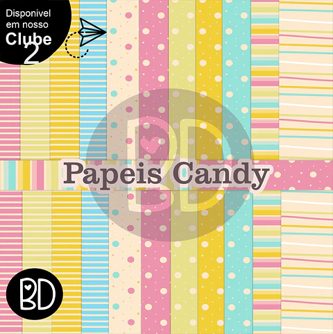 Kit Digital Papeis Candy 11