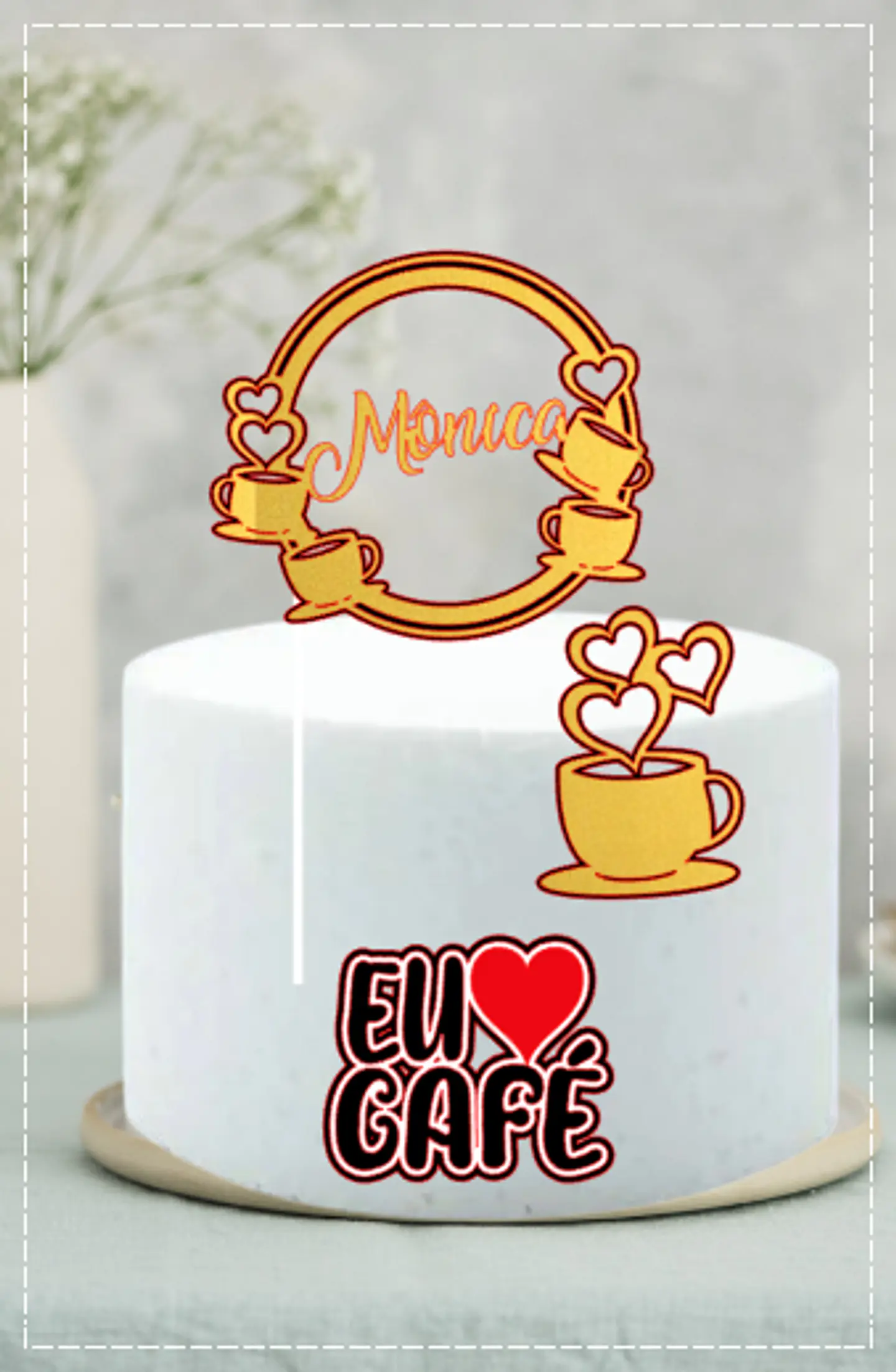 Arquivo de Corte Topo de Bolo Café Cafeteria 2 1