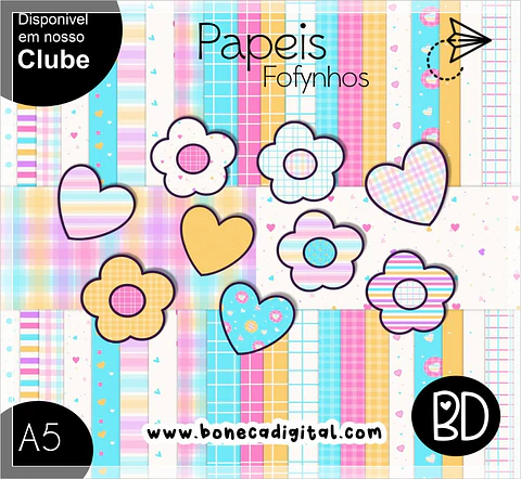 Kit Digital Kits Papeis Fofynhos 11