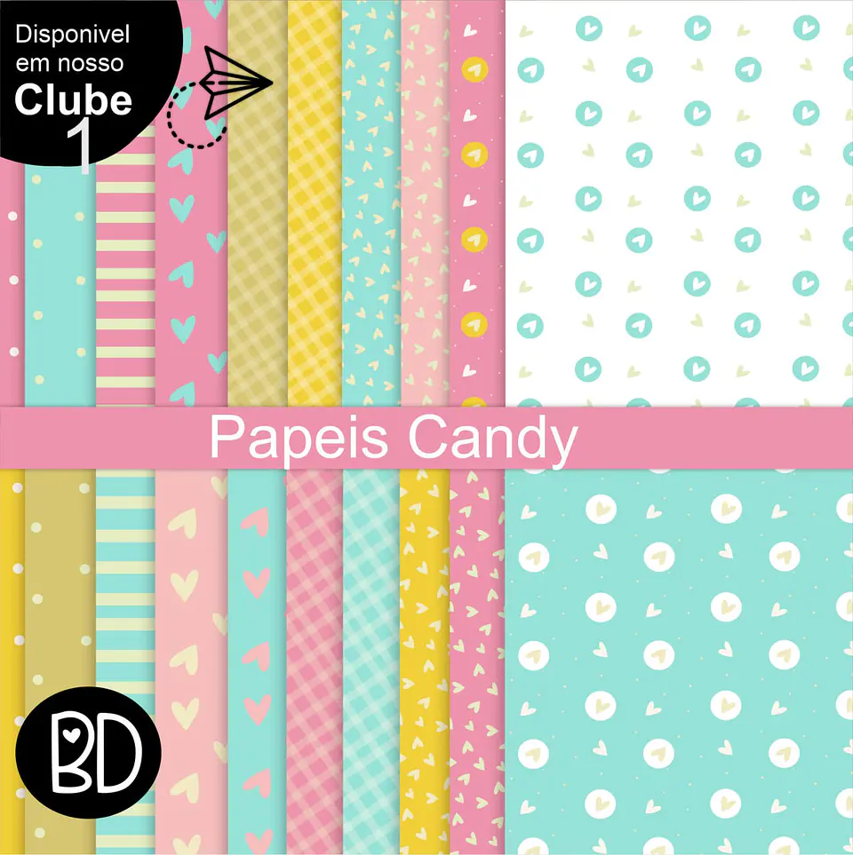 Kit Digital Papeis Candy 2 28 1