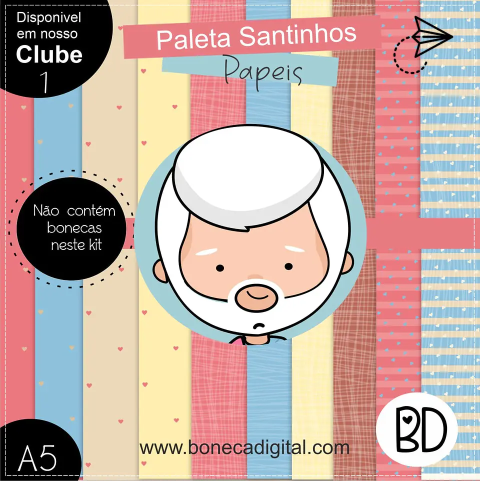 Kit Digital Santinhos Papeis 17 1