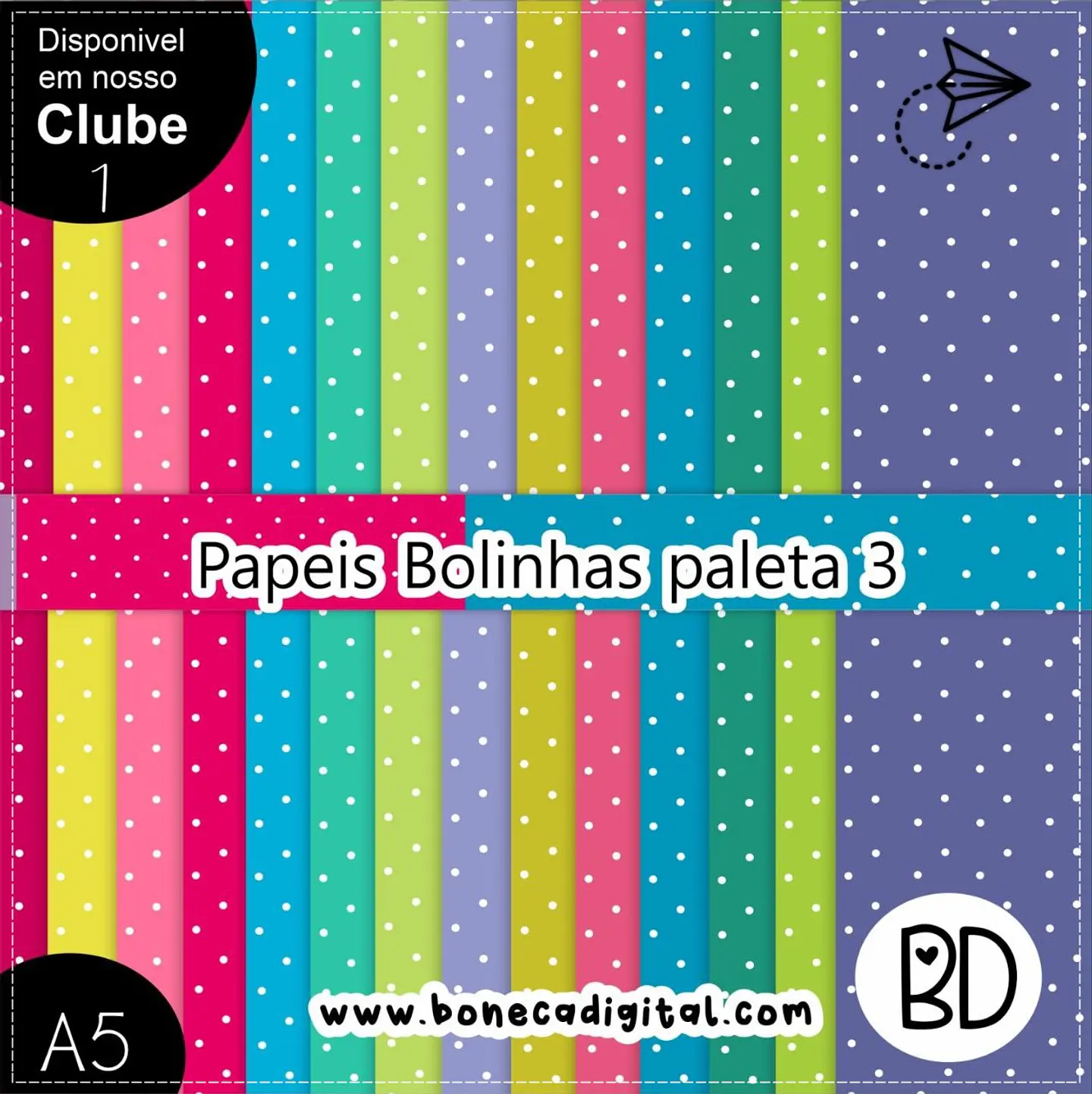 Kit Digital Poá Paleta 03 36 1