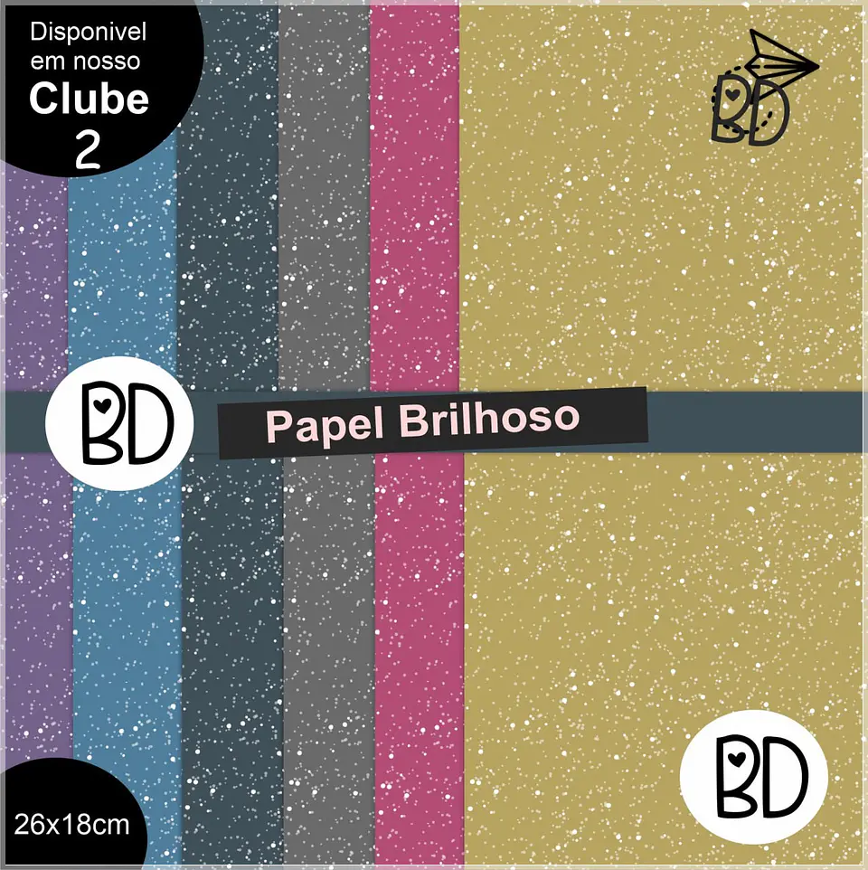 Kit Digital Brilhoso Papeis Digitais 1 1