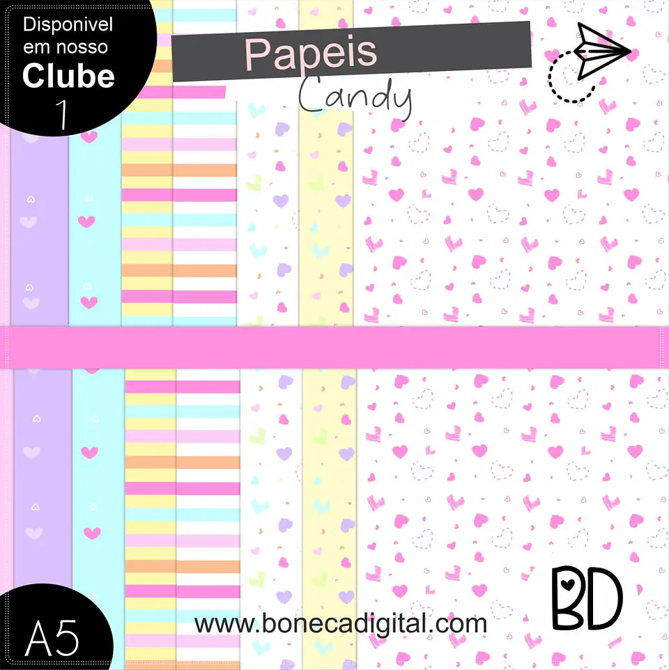 Kit Digital Papeis Candy 27 1