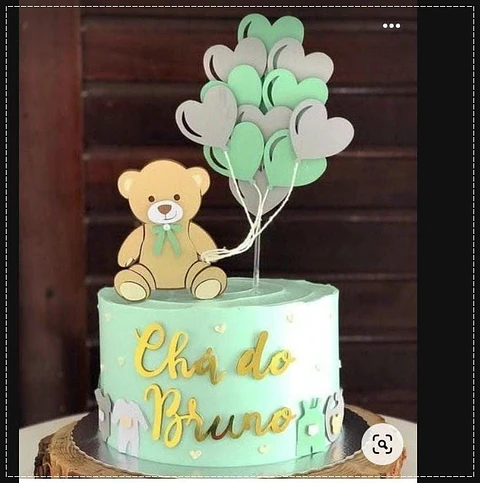 Arquivo de Corte Topo de Bolo Chá de Bebê 15