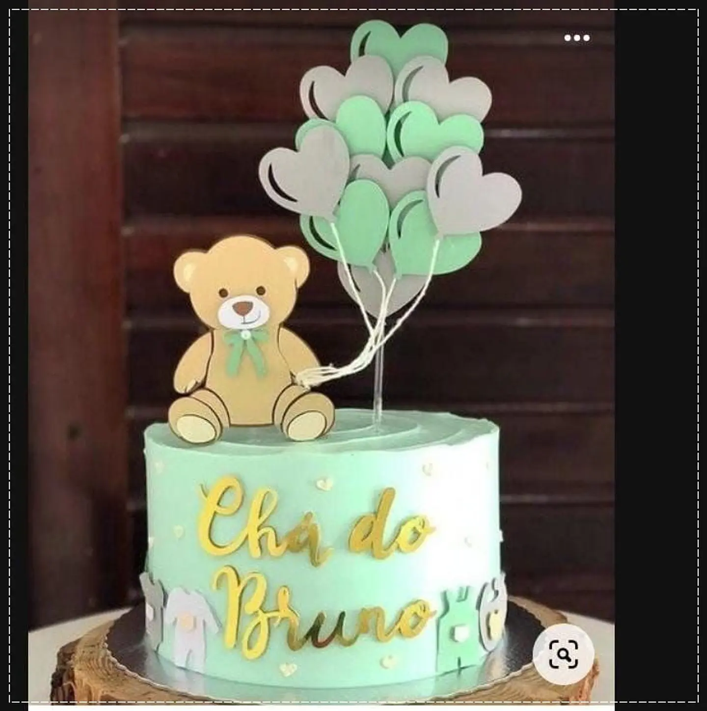 Arquivo de Corte Topo de Bolo Chá de Bebê 15 1