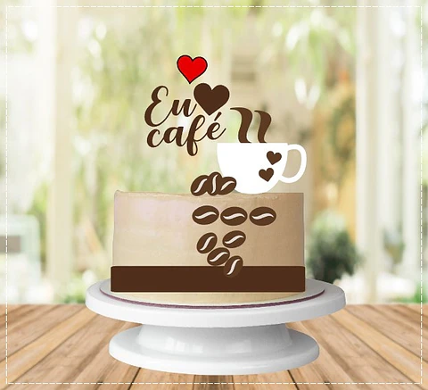 Arquivo de Corte Topo de Bolo Café Cafeteria 9