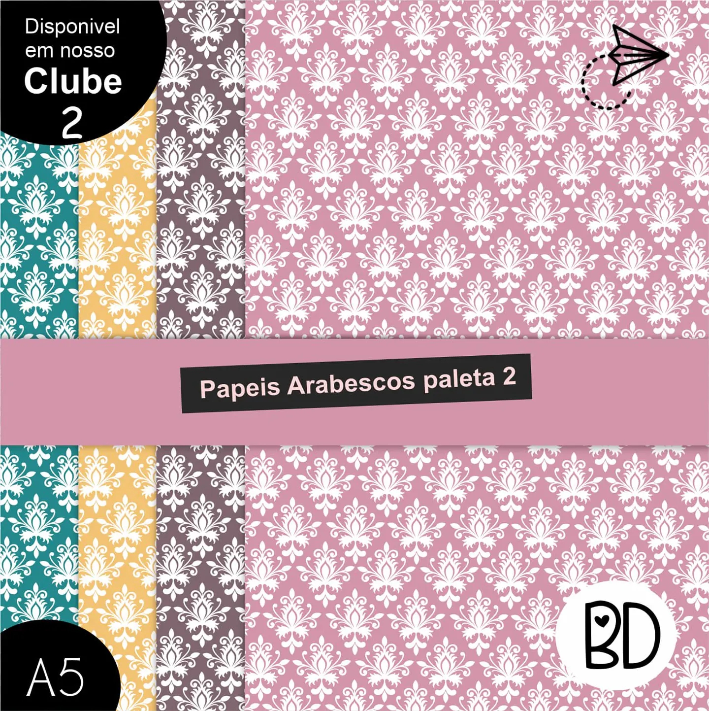 Kit Digital 48 Arabesco 1 Papeis Digitais 23 1