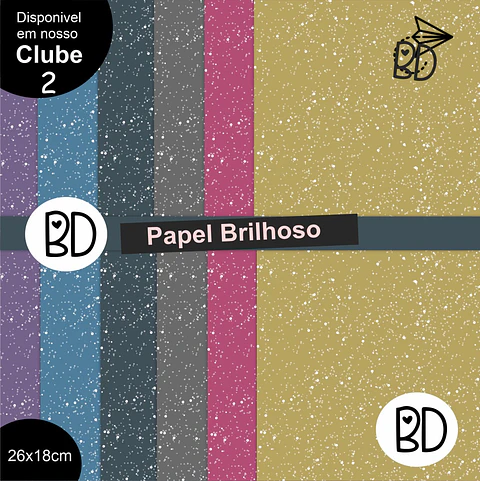Kit Digital 52 Brilhoso Papeis Digitais 27