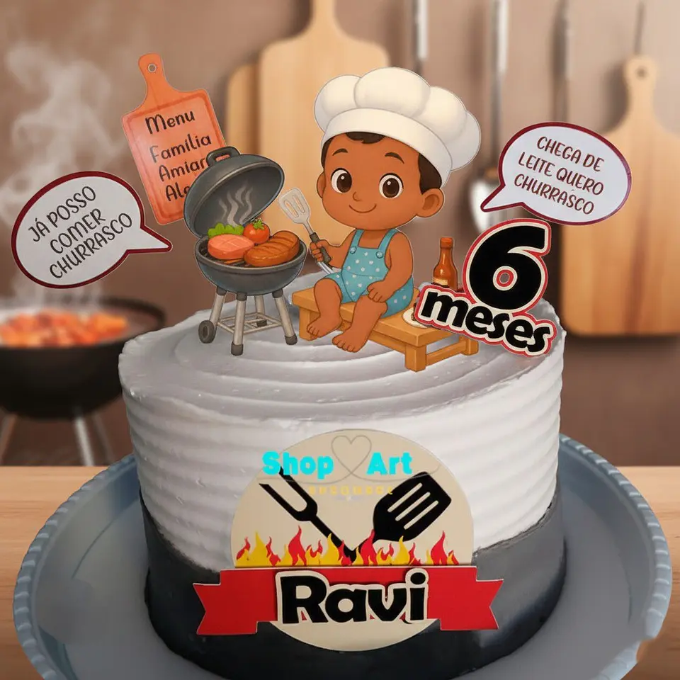 Arquivo de Corte Topo de Bolo Churrasco 25 1