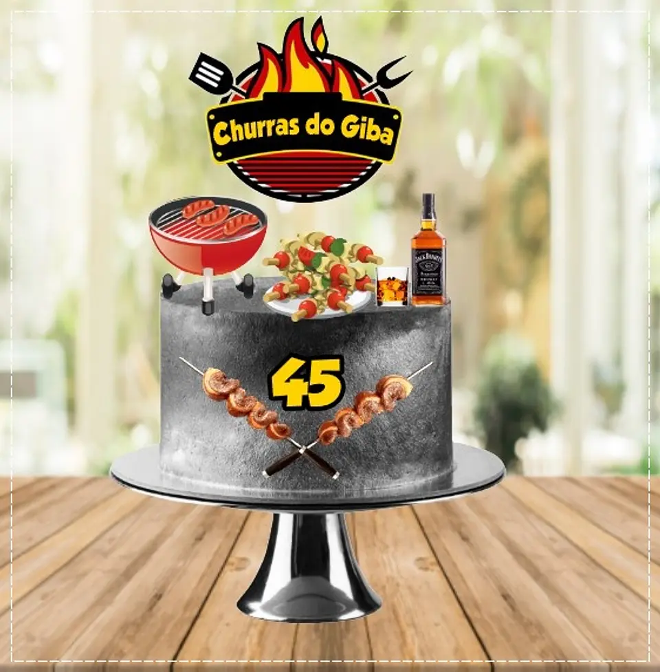 Arquivo de Corte Topo de Bolo Churrasco 17 1