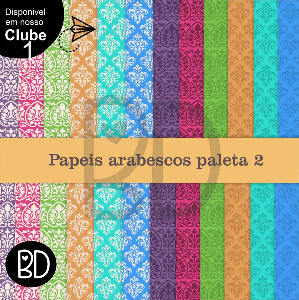 Kit Digital Arabescos Paleta 2 37 1