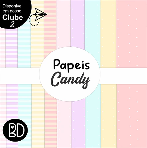 Kit Digital Papeis Candy 7 49