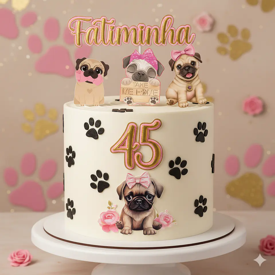 Arquivo de Corte Topo de Bolo Cachorrinho 34 1