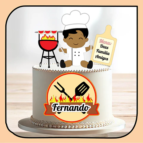 Arquivo de Corte Topo de Bolo Churrasco 23
