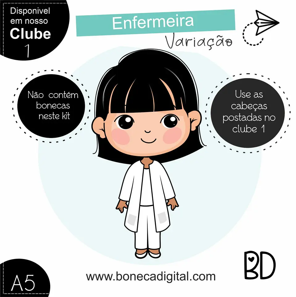 Kit Digital Enfermeira Variação 41 1