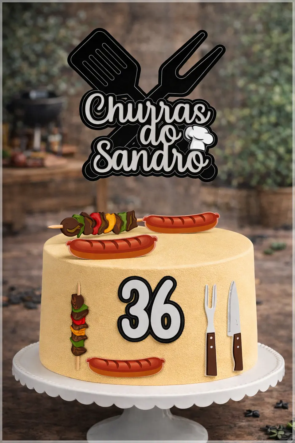 Arquivo de Corte Topo de Bolo Churrasco 2 1