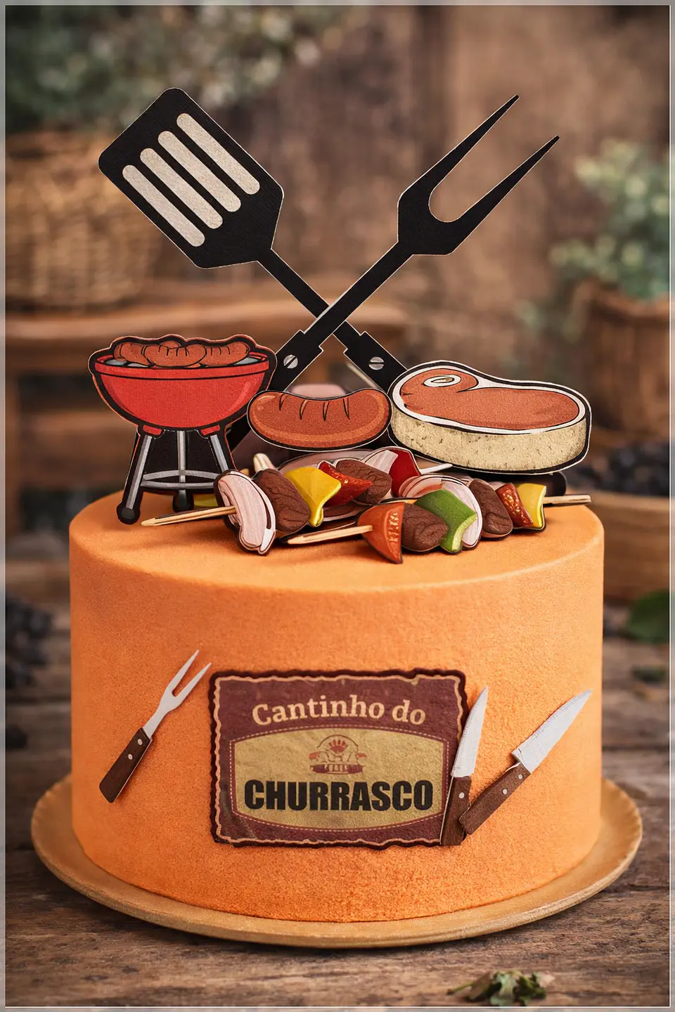 Arquivo de Corte Topo de Bolo Churrasco 1 1