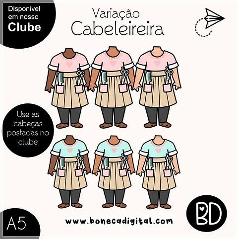 Kit Digital Kits Bd Variação Cabelereira 30