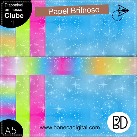 Kit Digital Papéis Brilhos 60