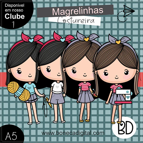 Kit Digital Costureira Magrelinhas 16