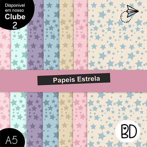 Kit Digital Papeia Estrela 21