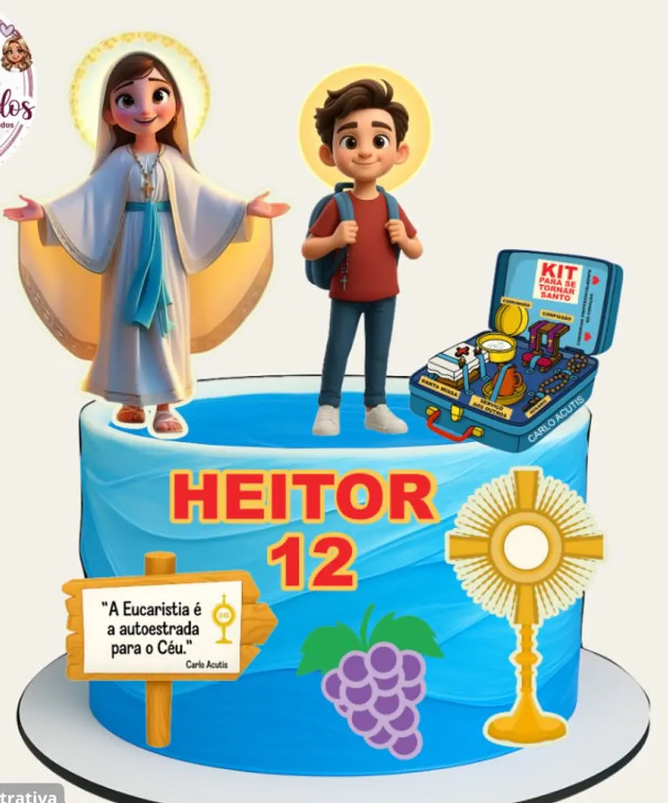 Arquivo de Corte Topo de Bolo Carlos Acutis 3 1
